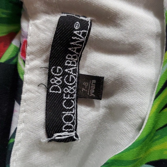 Dolce & Gabbana Girls Cheetah Tropical Dress - Picture 4 of 5